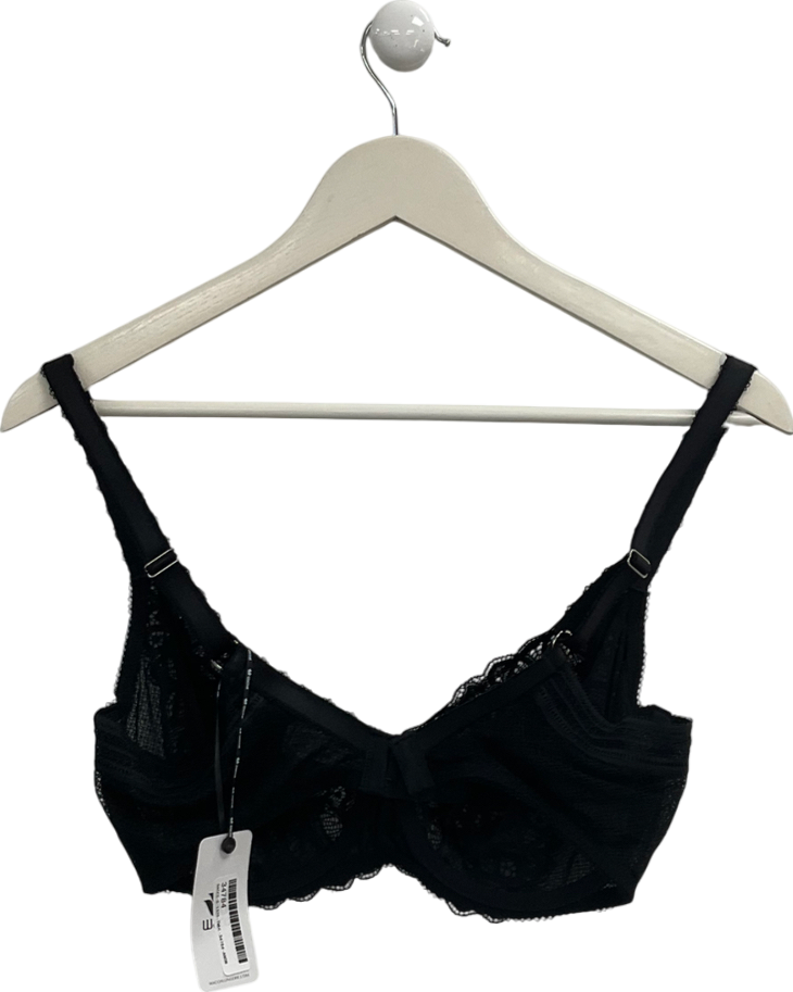 Wacoal Black Raffine Classic Underwire Bra UK 36DD