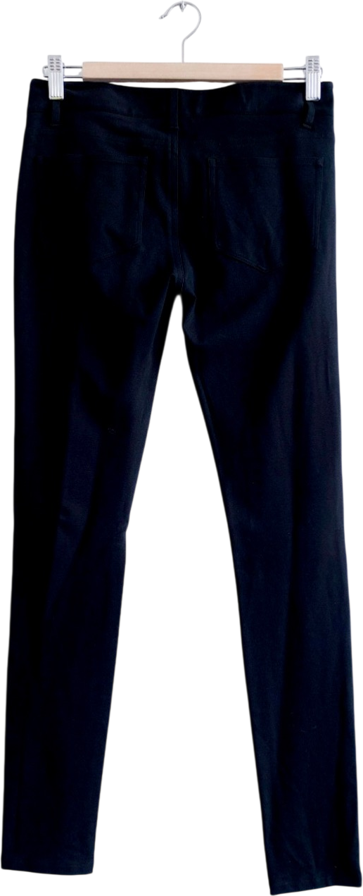 PAIGE Dark Black Low Waisted Verdugo Skinny Jeans W27