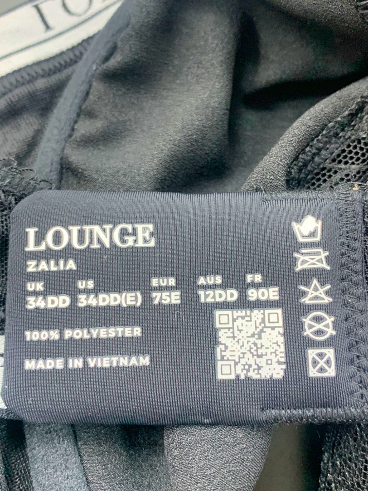 Lounge Black Zalia Bra 34DD