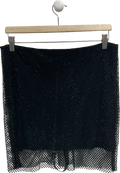 SLA the label Black Romi Dimante Skirt UK M