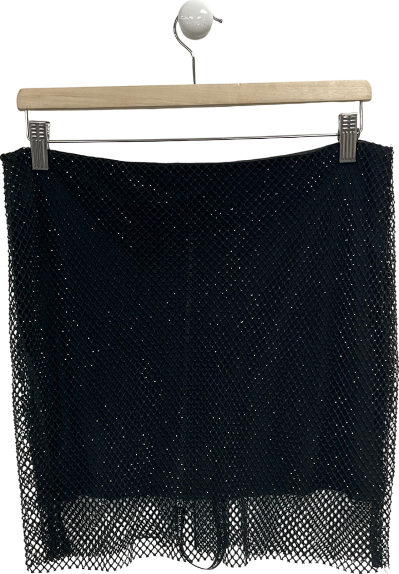 SLA the label Black Romi Dimante Skirt UK M