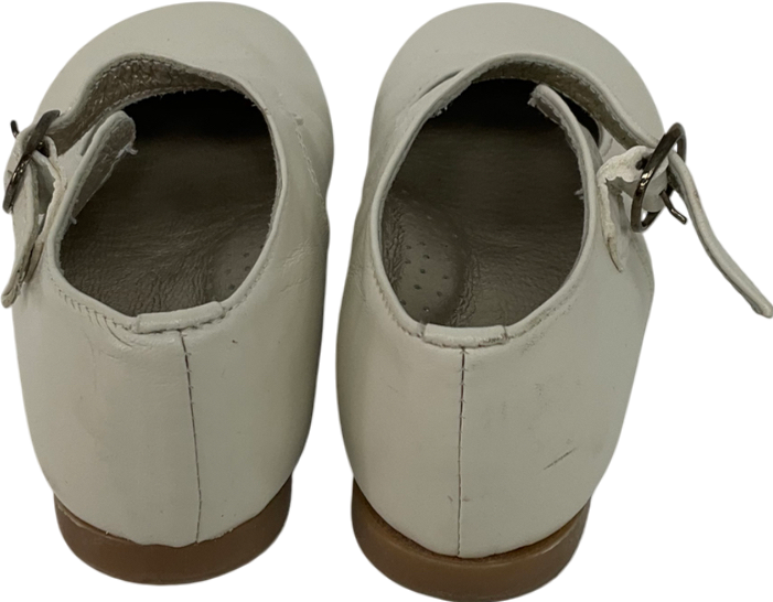 Papouelli Cream Sienna Leather Shoes UK 7 EU 24 👼