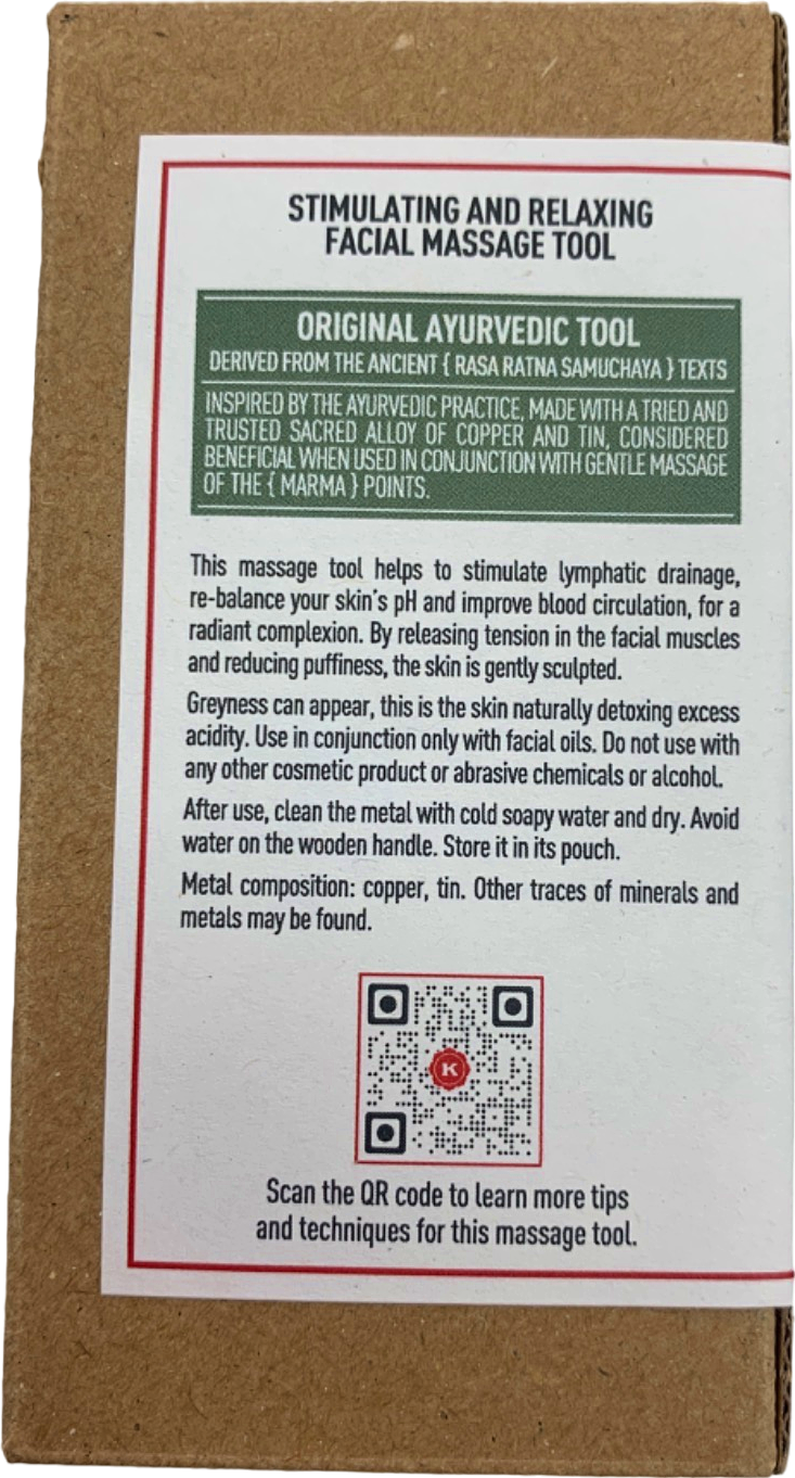 Kama Ayurveda Kansa Wand Massage Facial Tool