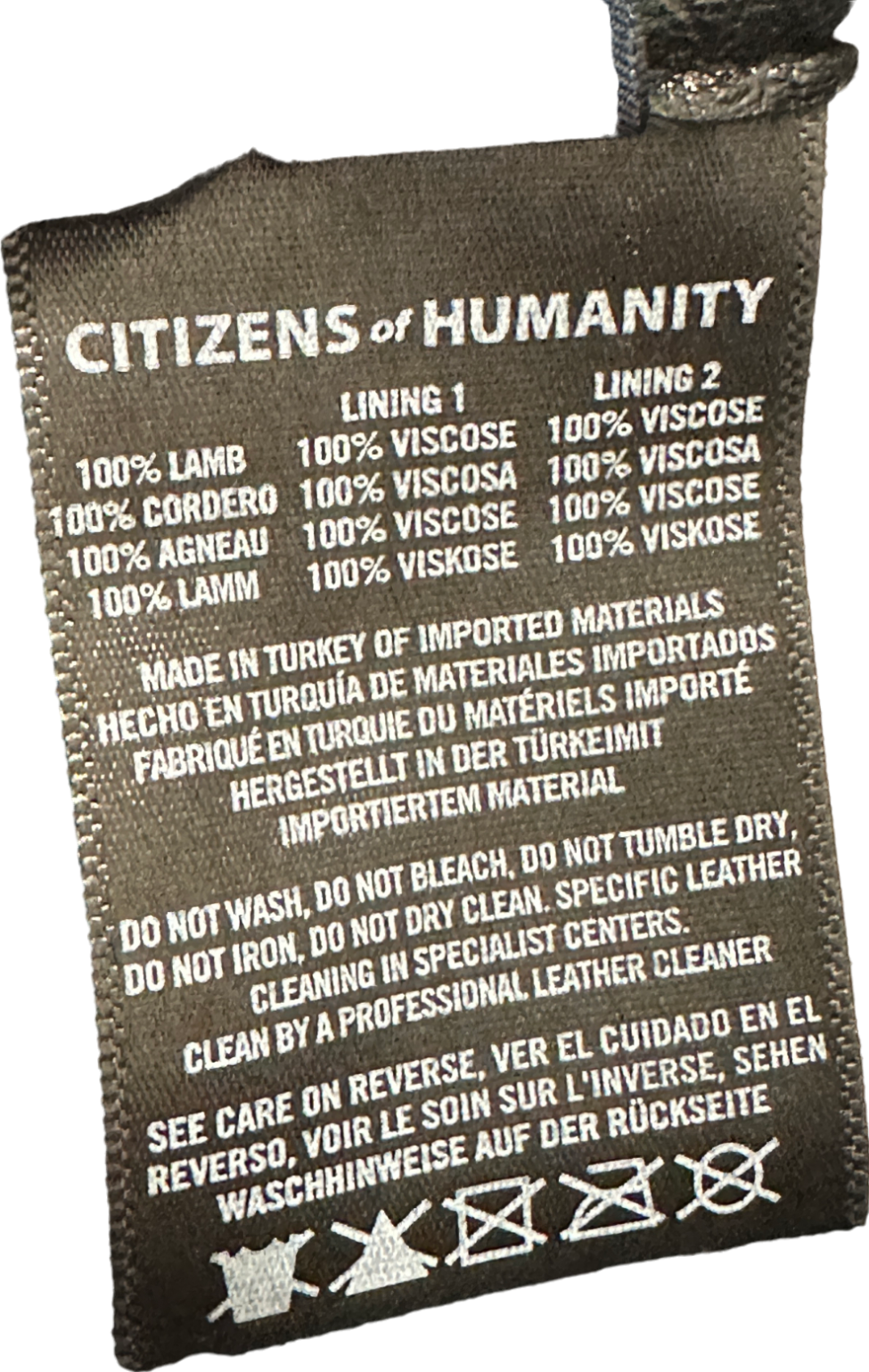 Citizens of Humanity Black Leather Trousers Size 23