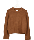Abercrombie & Fitch Chocolate Brown Crew Neck Jumper UK XS
