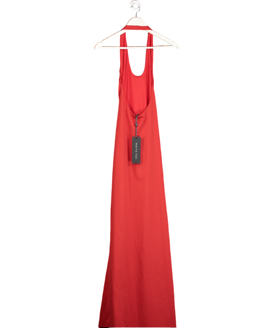 White Fox Gemini Baby Maxi Dress Red UK M
