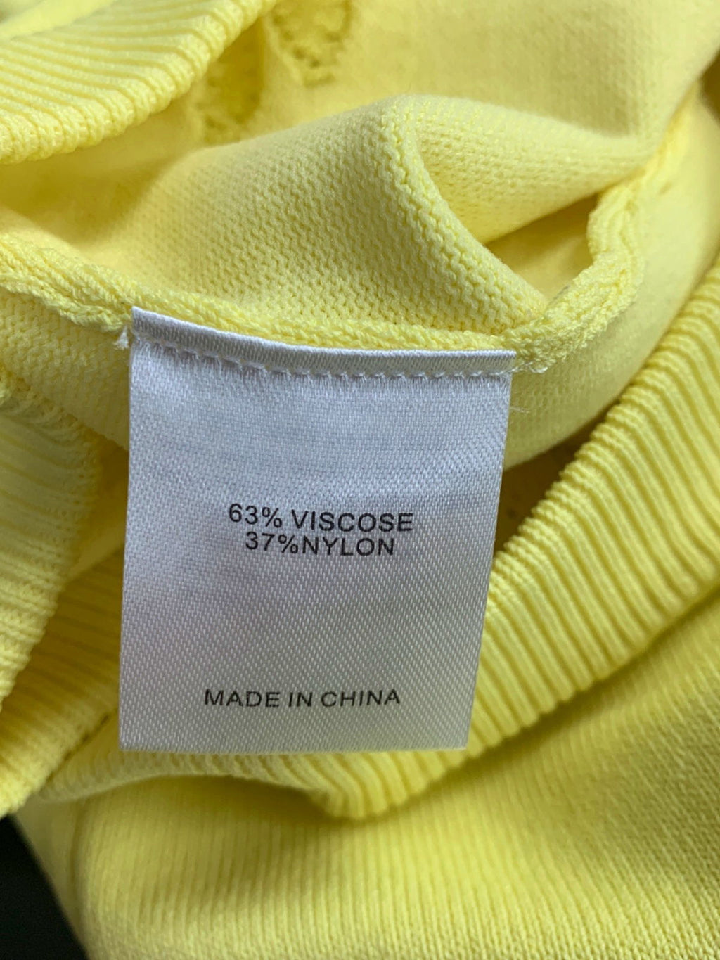 White Fox Yellow Embroidered Top and Skirt Set UK M