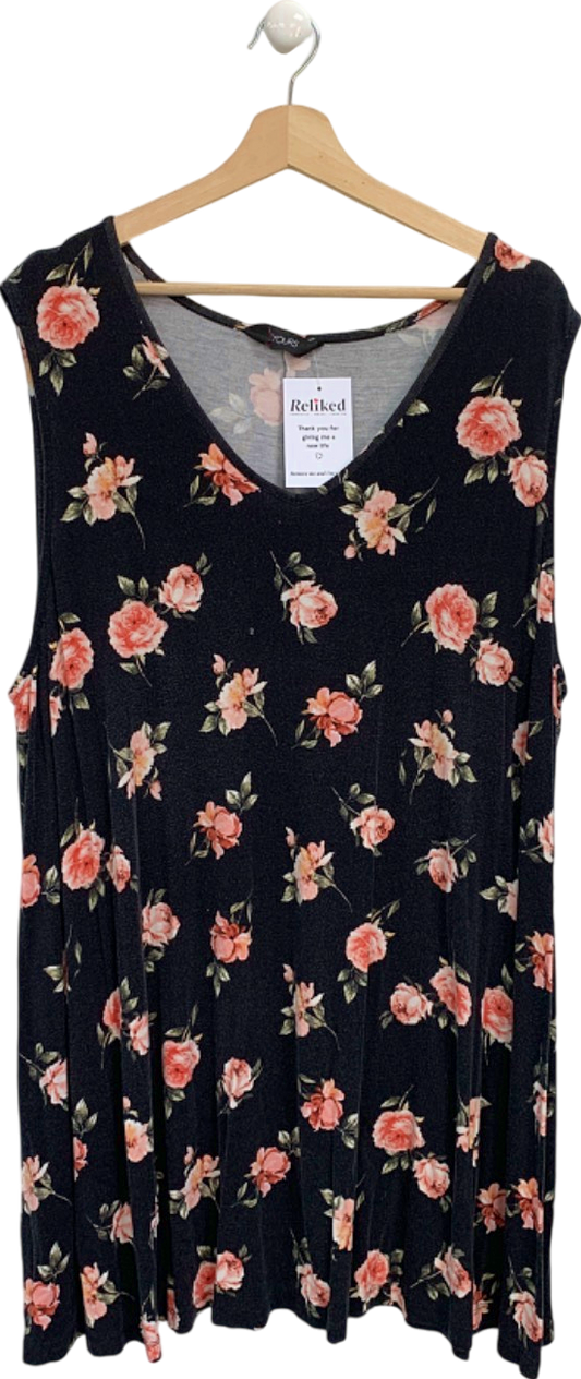 Yours Floral Print Sleeveless Top UK 26/28