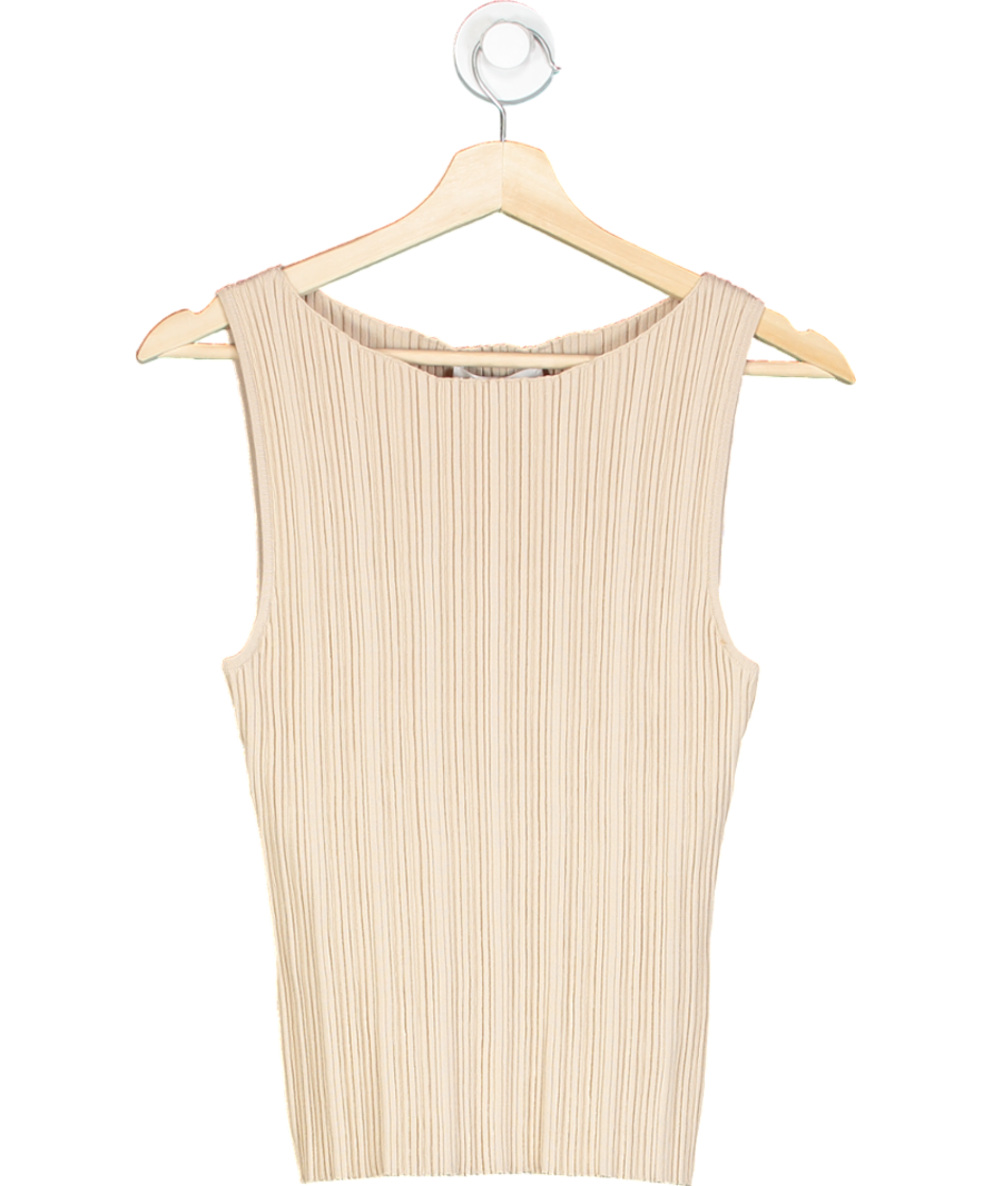 FOREVER NEW Beige Evie Petite Knit Tank UK S