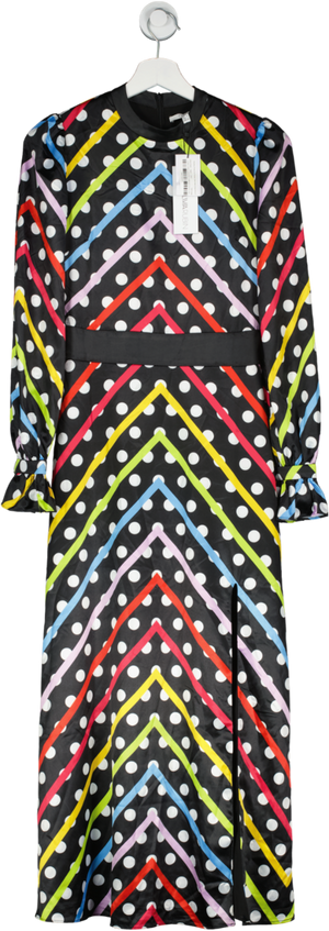Olivia Rubin Black Silk Rubin Marley Polka Dot UK 6