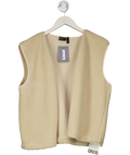 ASOS Cream Borg Gilet UK S