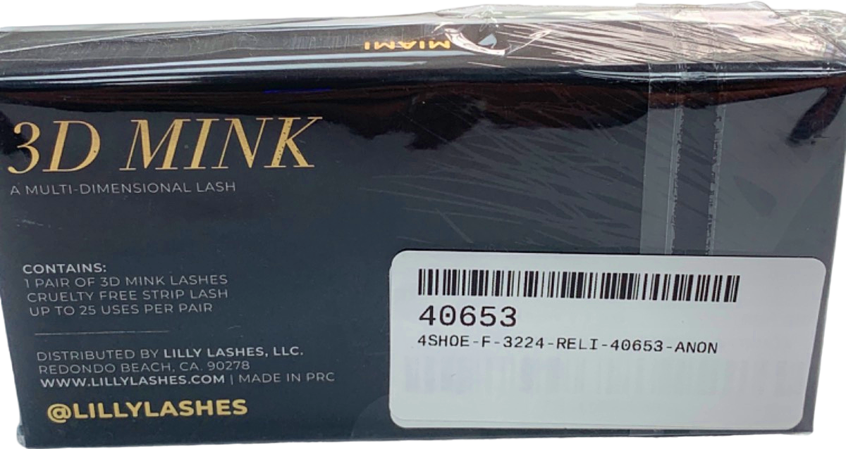 Lilly Lashes Black Miami 3D Mink Lashes