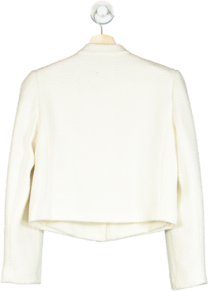 Goelia White Textured Blazer XS