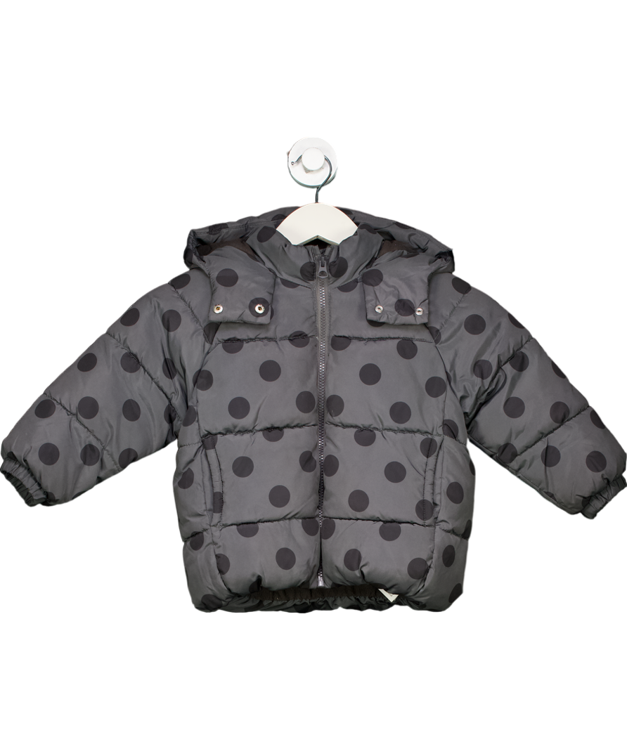 ZARA Grey Polka Dot Puffer Coat 4 Years