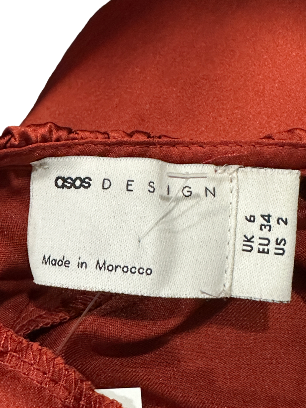 ASOS Design Rust Maxi Dress UK 6