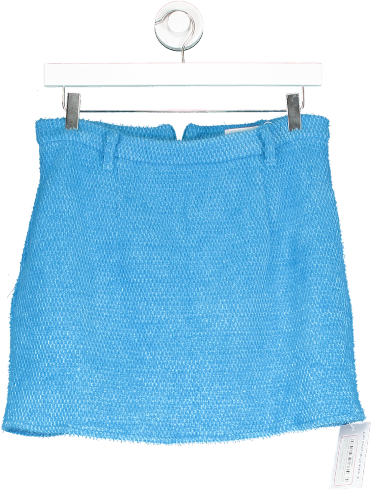 In The Style Blue Knitted Mini Skirt UK 10