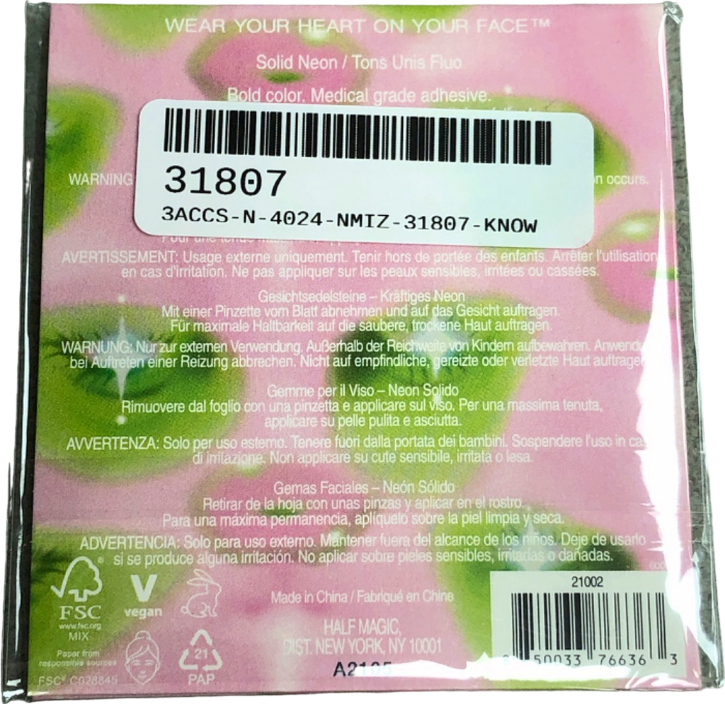 Half Magic Neon Face Gems Pack