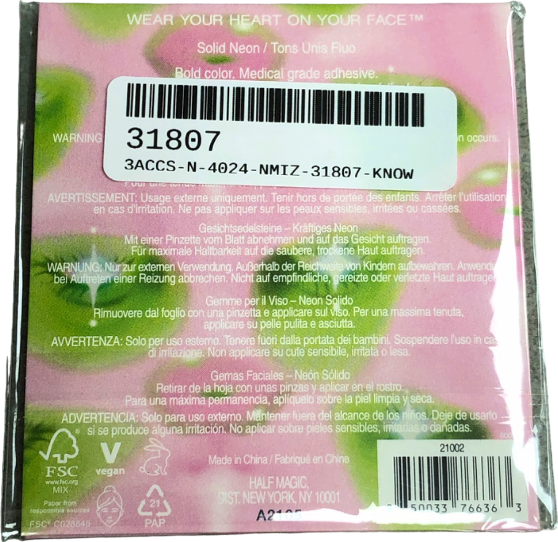 Half Magic Neon Face Gems Pack