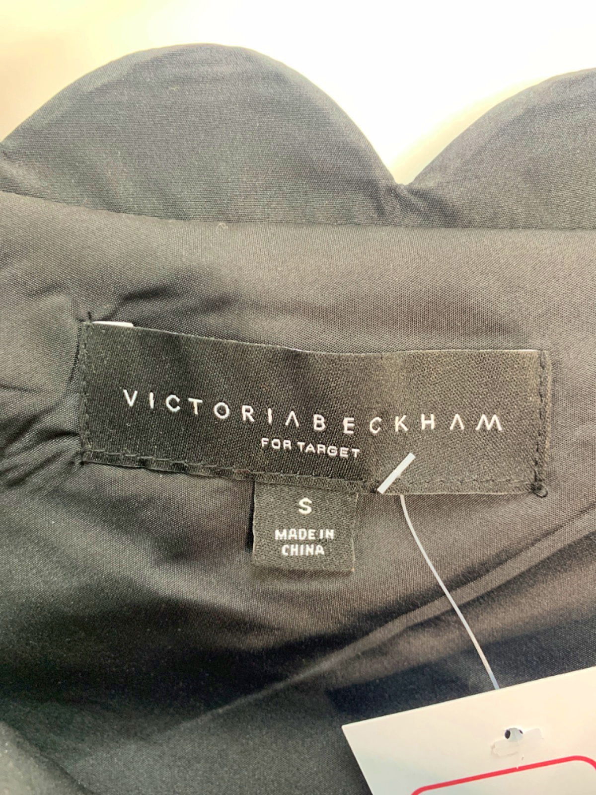 Victoria Beckham x Target Black Scalloped One Shoulder Dress UK S