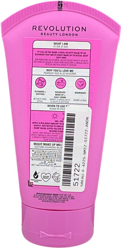 Revolution Skin Magic Make Up Melt Squalane & Oat Soothing Cleansing Balm 150ml