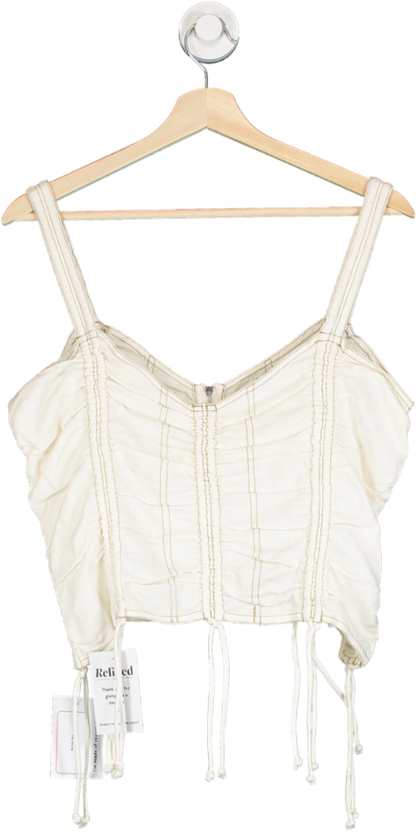 Urban Outfitters BDG Cream ruched cami top UK  L