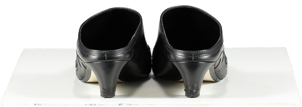 Khaite Black western Leather Mules UK 6.5 EU 39.5 👠