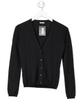 Miu Miu Black Fine Knit Cardigan UK 12