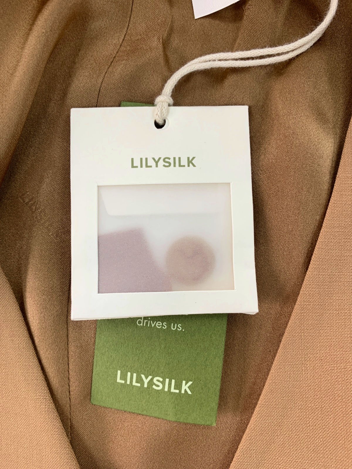 LILYSILK Camel Wool Silk Blend Waistcoat EU 40