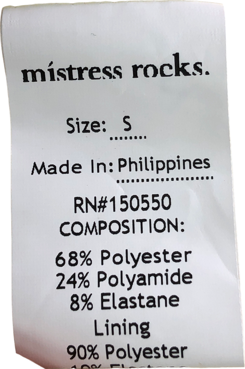 Mistress Rocks Yellow Lemon Devore Asymmetric Top UK S