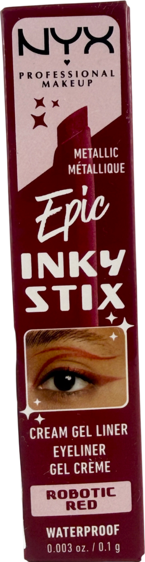 NYX Epic Inky Stix Waterproof Cream Gel Eyeliner Robotic Red 0.1g