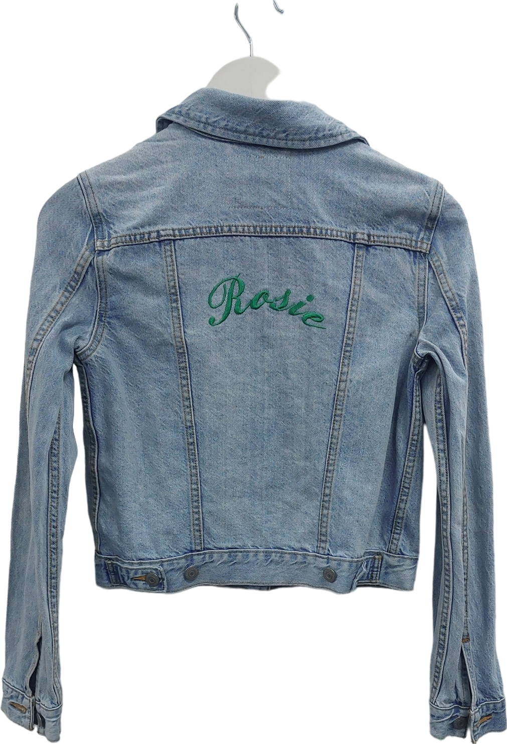 levis Blue Personalised 'rosie' Denim Jacket UK S