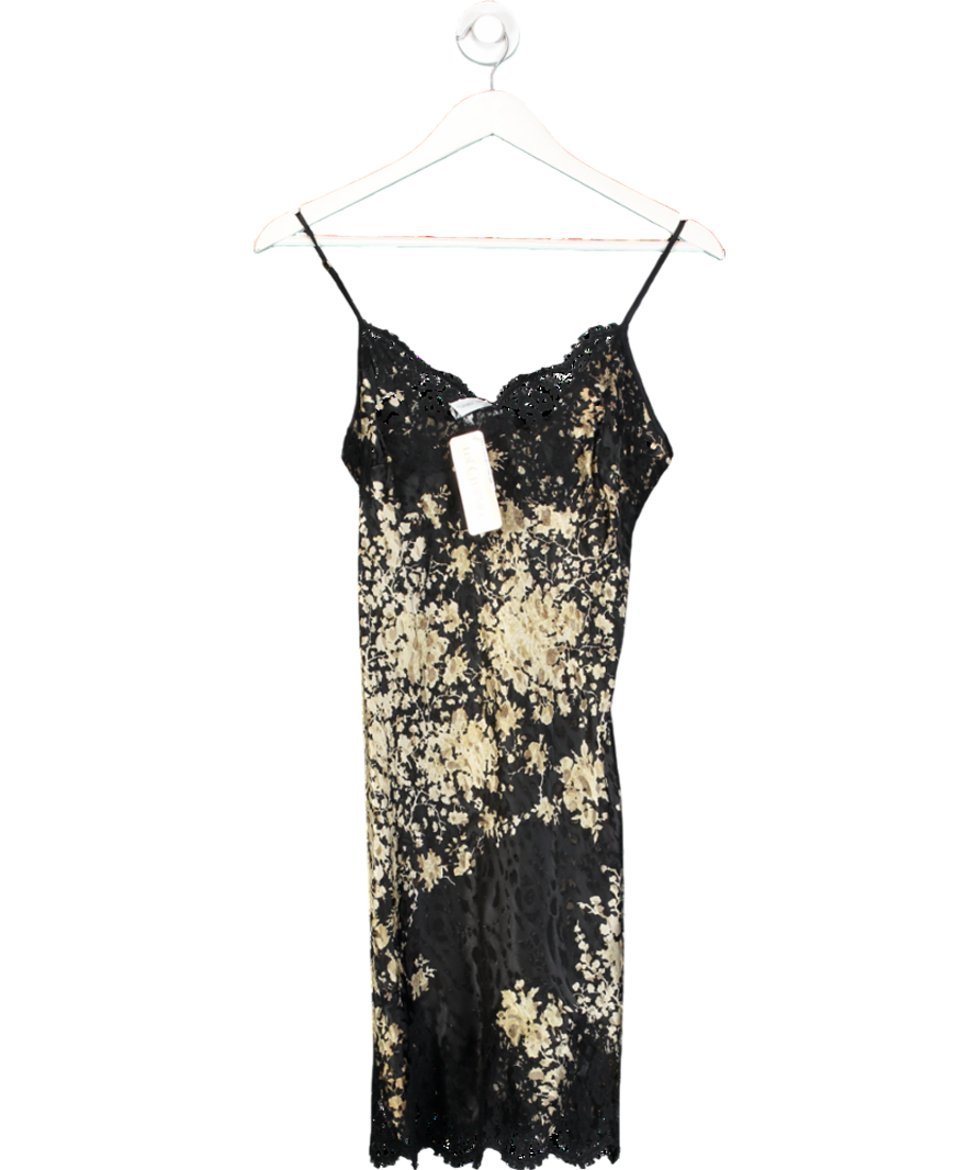 Lise Charmel Black Silk Blend Devore Chemise Slip dress / Nightdress UK M