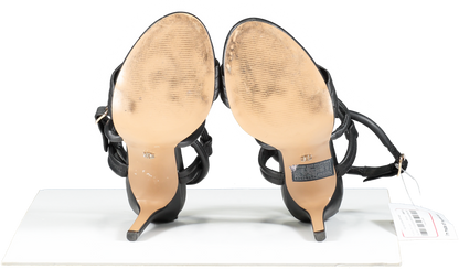 Tommy Hilfiger Black High Heel Sandal With Straps UK 7.5 EU 40.5 👠
