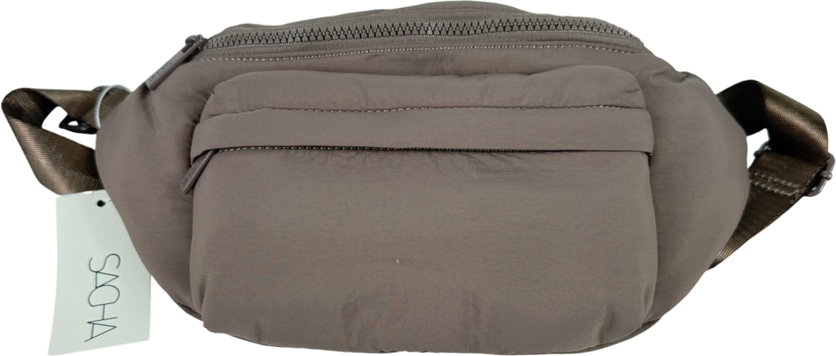 Sacha Brown Padded Crossbody Bag Taupe One Size