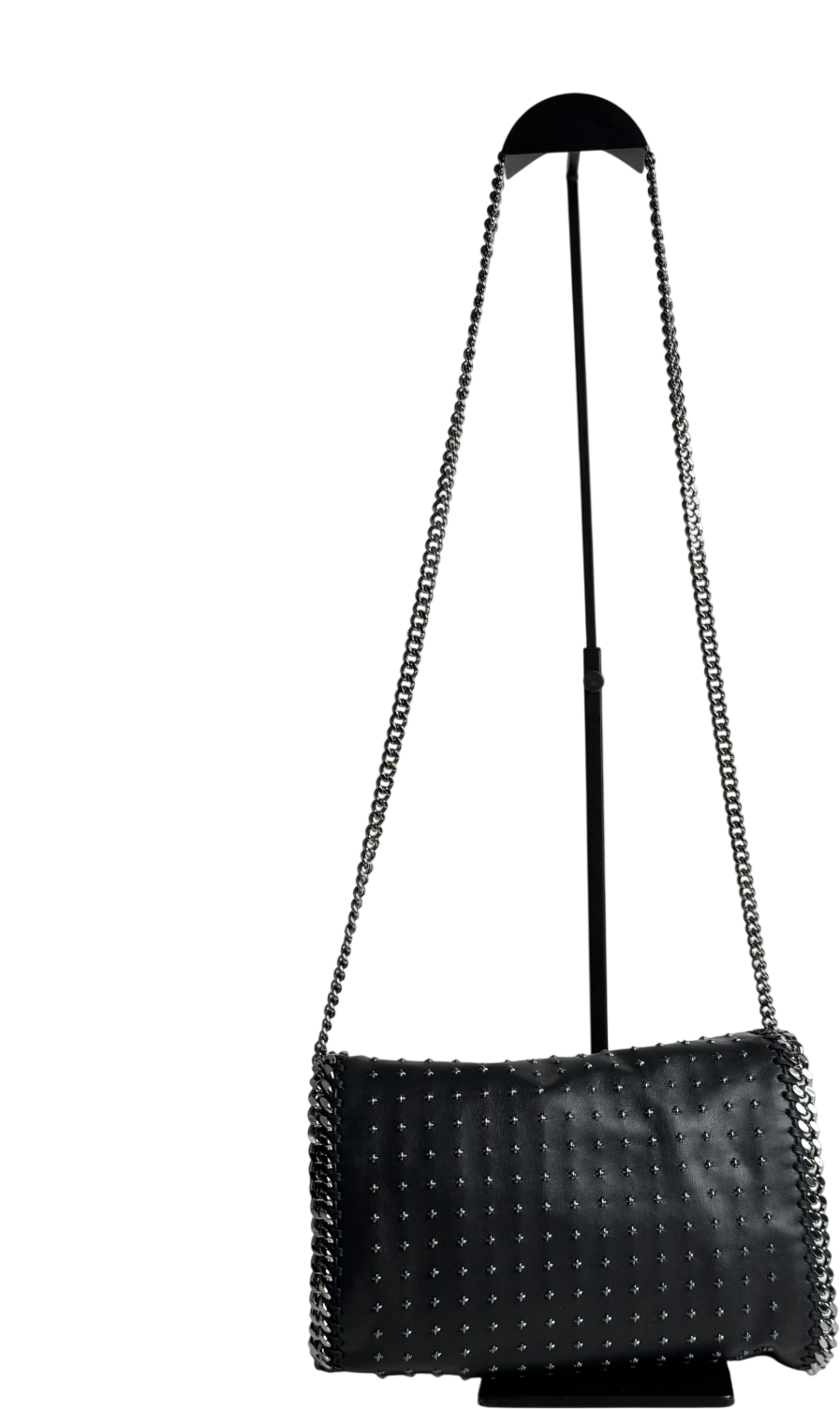 STELLA MCCARTNEY Black Mini Star-studded Falabella Cross-body Bag