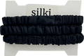SILKI. Set Of 3 Luxury 100% Mulberry Silk Hair Scrunchies - Black One Size