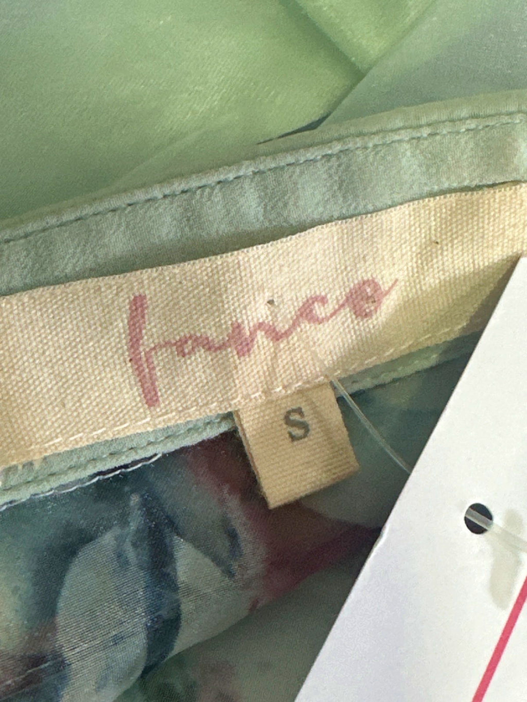 Fanco Pastel Floral Sheer Blouse and Ruffle Skirt Set UK S