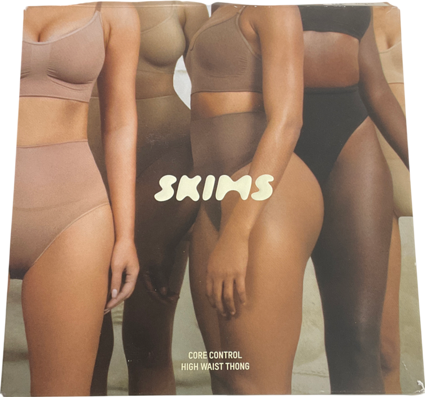 SKIMS Beige Core Control High Waist Thong - Jasper UK S