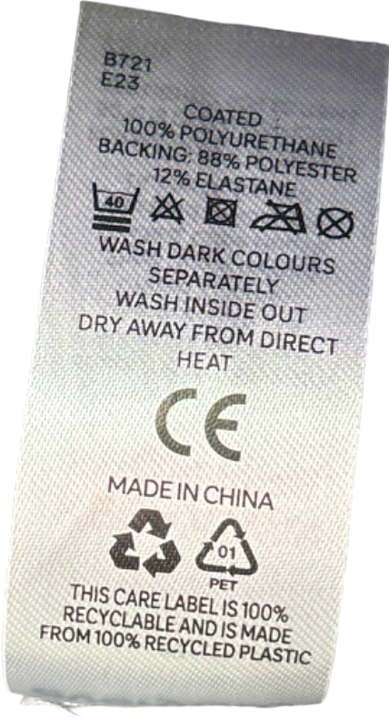 Everyday Black Coated Leggings UK Size 12