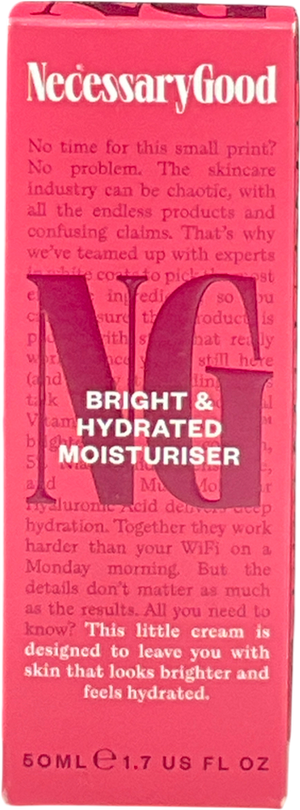 necessary good Bright Hydrated Moisturiser 50ml