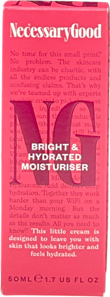 necessary good Bright Hydrated Moisturiser 50ml