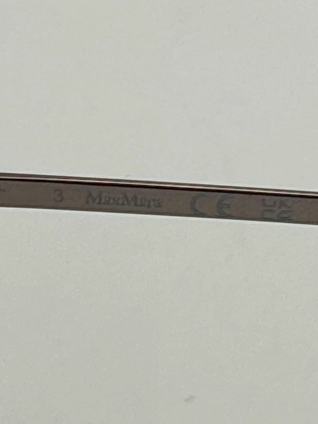 MaxMara Black Square Metal Frame Sunglasses