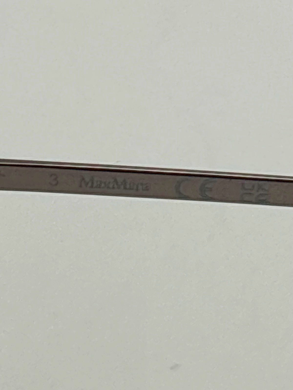 MaxMara Black Square Metal Frame Sunglasses