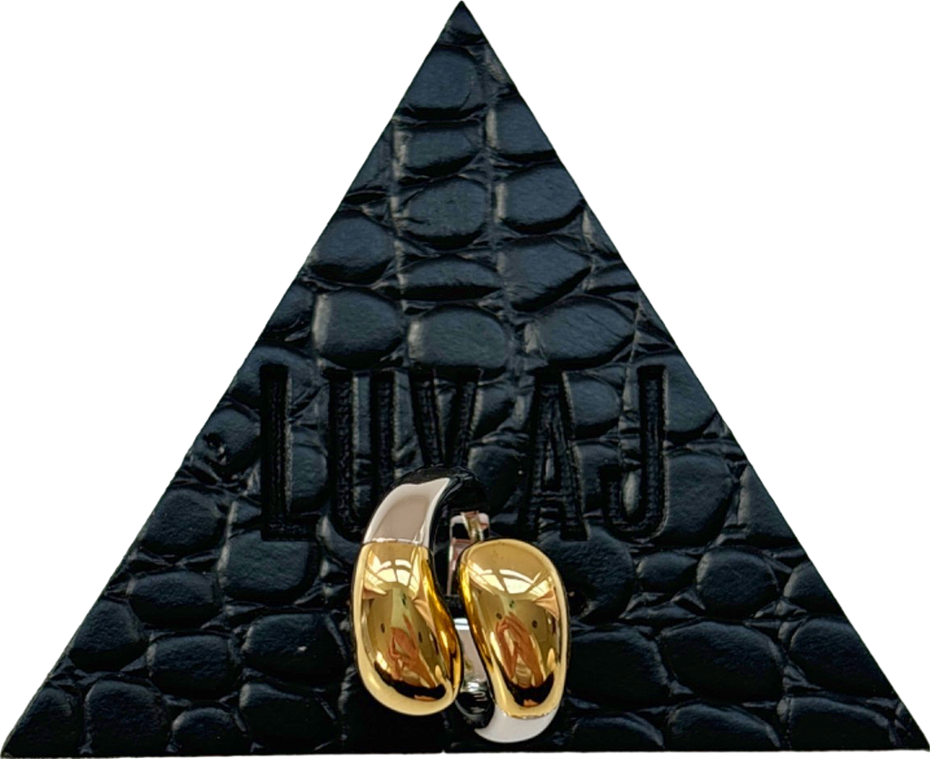 Luv AJ Multi Molten Twist Ring Size 7