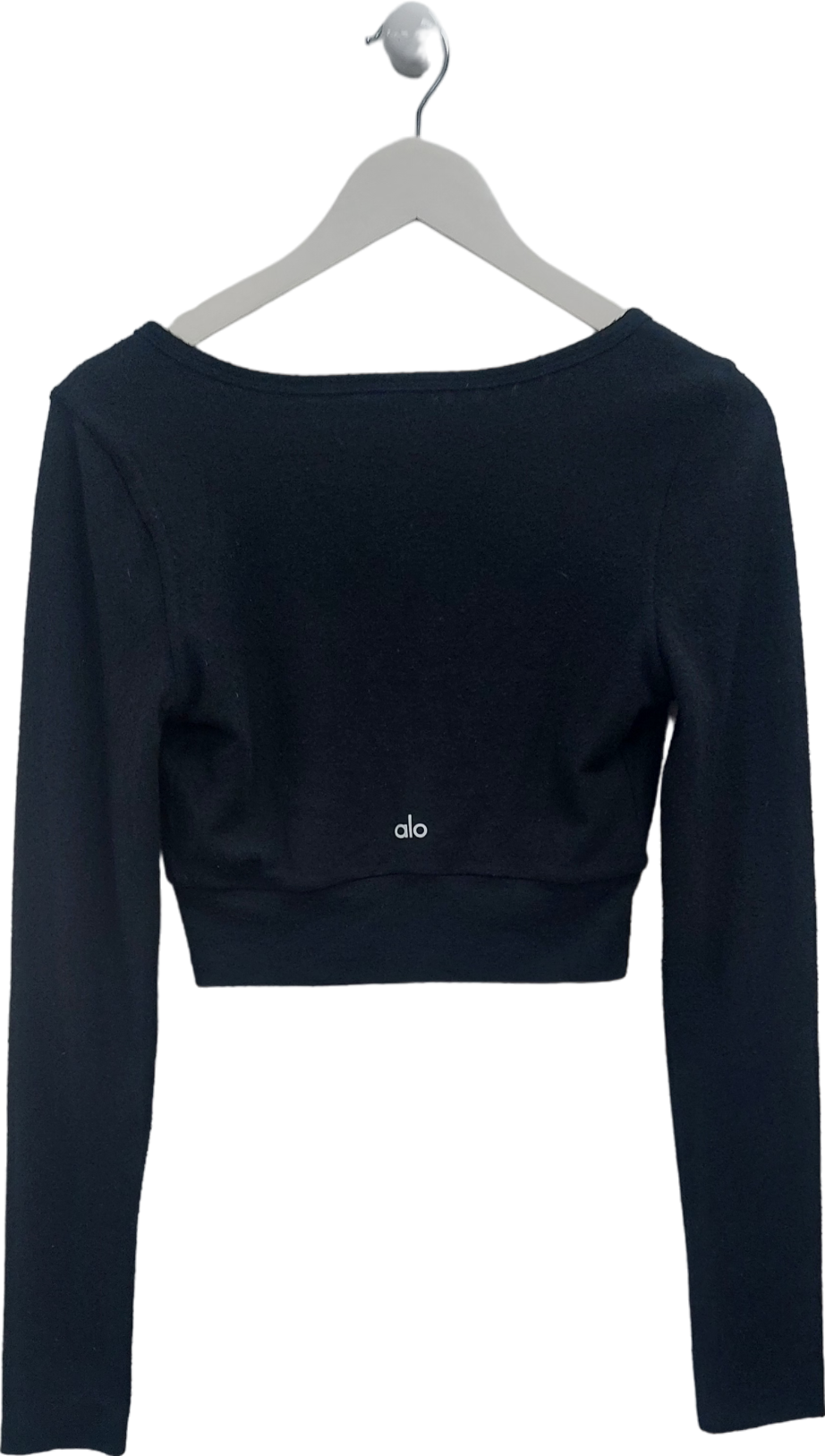 alo yoga Black Cropped Cardigan UK S