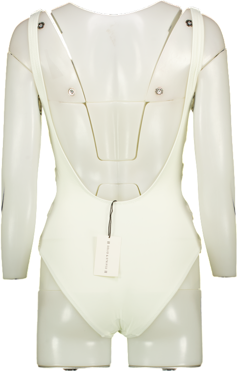 SOLID & STRIPED The Jennifer One Piece Cream Ring Detail Swimsuit UK S