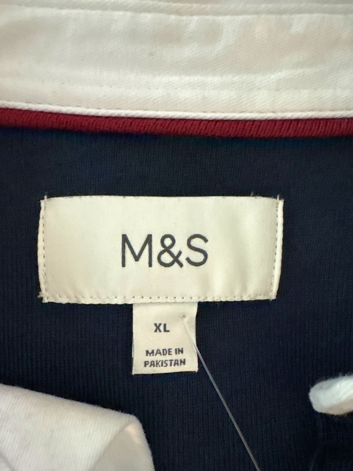 M&S Navy Rugby Shirt UK XL