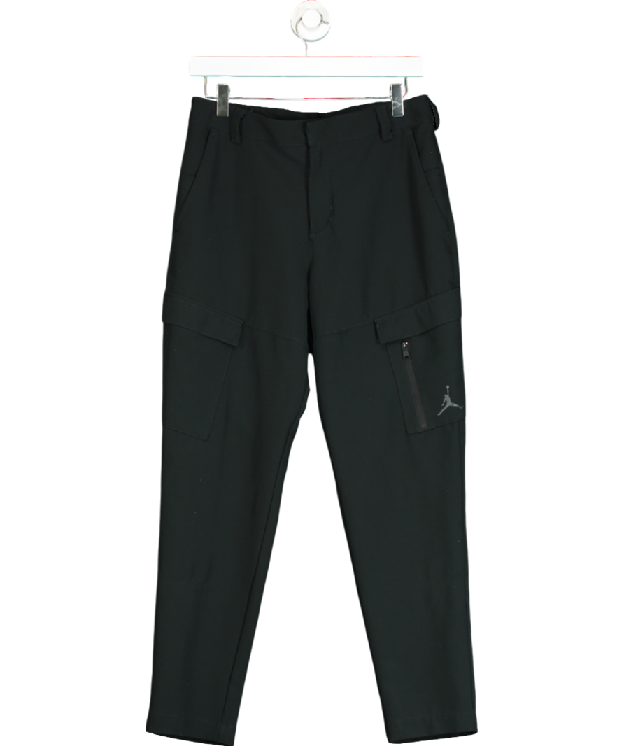 Black Jordan Essential Woven Track Pants UK M