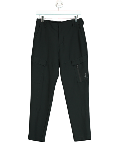 Black Jordan Essential Woven Track Pants UK M