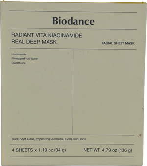 BIODANCE Radiant Vita Niacinamide Real Deep Mask X4 sheets